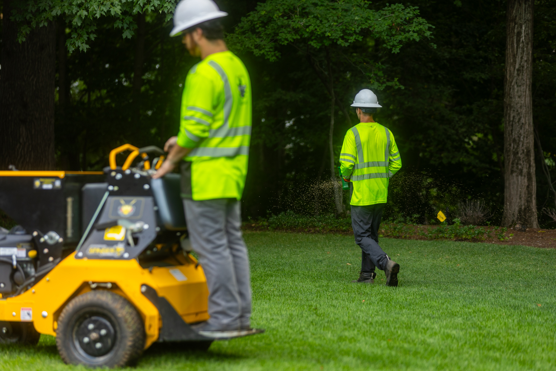 barrett-tree-service-lawn-care-technician-yellow-ride-on-aeration-day2-152